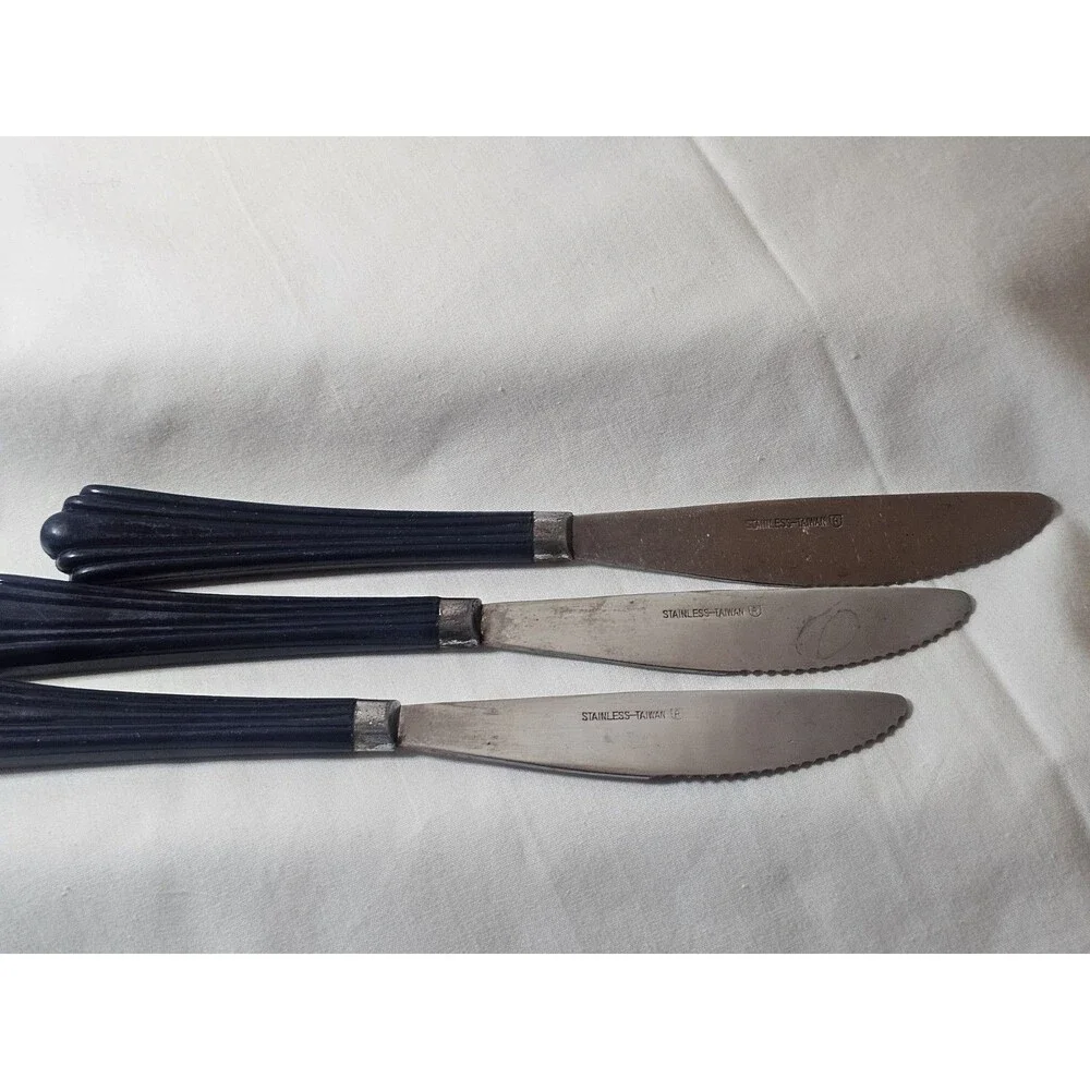 Vintage Navy Fan Shaped Flatware Lot Of 3 Art Deco